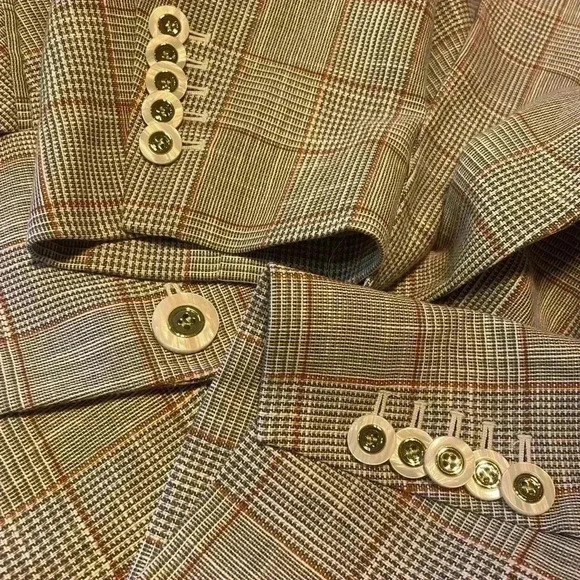 VERONICA BEARD Dickey Blazer Jacket Plus Size 22 Gray Plaid NEW Cutaway Cotton - Picture 6 of 6